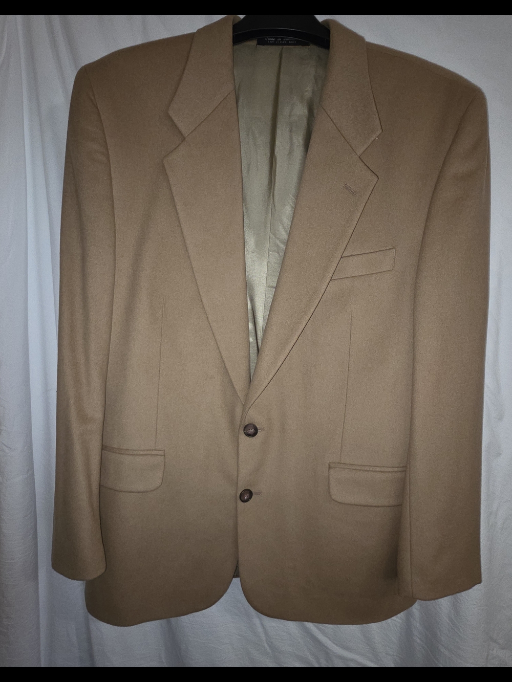 Vintage San Felice Cashmere & Wool Blazer – Men’s 42R – Camel/Tan